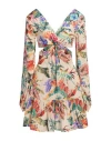 Anjuna Woman Mini Dress Beige Size S Viscose, Polyester In Beige