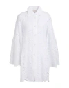 Anjuna Woman Mini Dress White Size L Linen In White