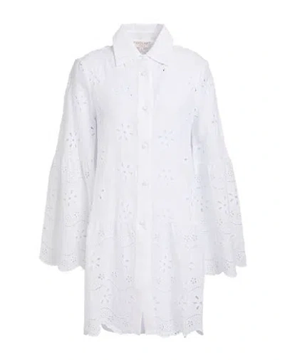 Anjuna Woman Mini Dress White Size L Linen