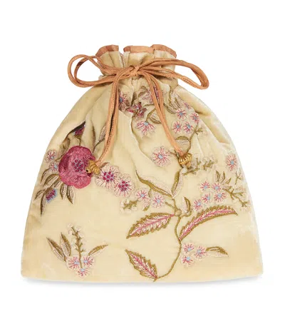 Anke Drechsel Embellished Liza Pouch In White