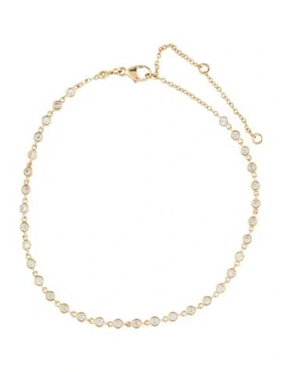 Pre-owned Anklet 14k 1.05ctw Lab-grown Diamond Ankle Bracelet, 10" In Multi