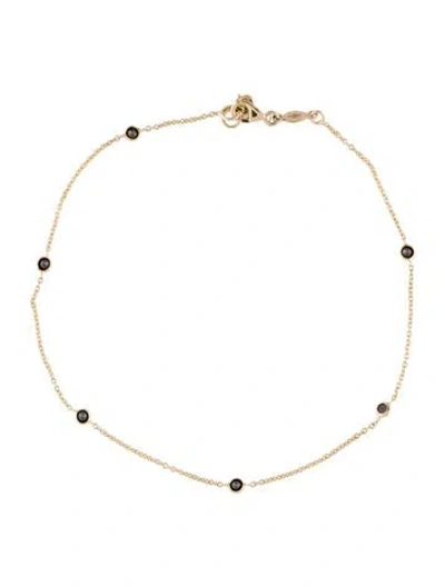 Pre-owned Anklet 14k Cubic Zirconia  In Multi