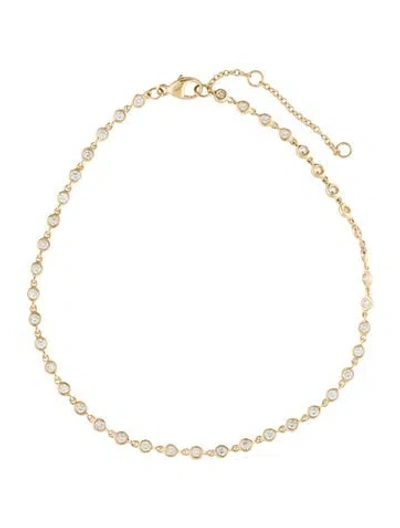 Pre-owned Anklet 14k Lab-grown Diamond  In Multi