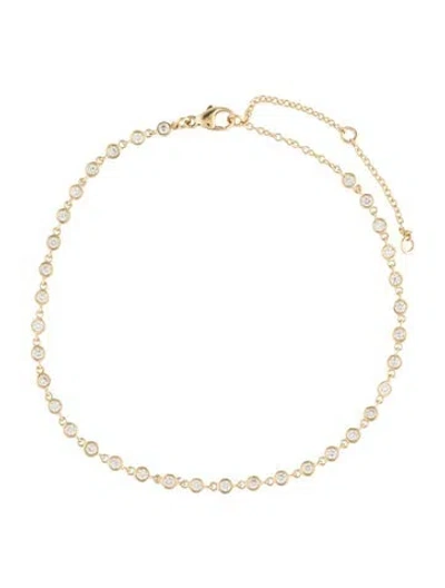 Pre-owned Anklet 14k Lab-grown Diamond  In Multi