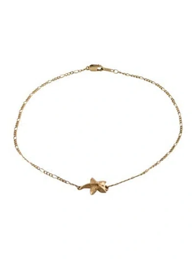 Pre-owned Anklet 14k Starfish  In Multi