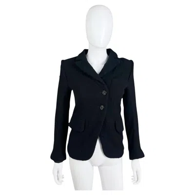 Pre-owned Ann Demeulemeester 2000's Black Wool Blazer