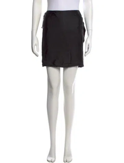 Pre-owned Ann Demeulemeester 2004 Mini Skirt In Black