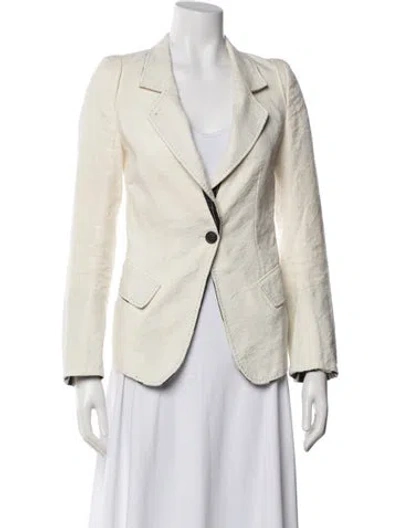 Pre-owned Ann Demeulemeester 2010's Blazer In White