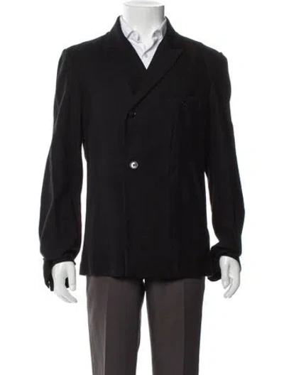 Pre-owned Ann Demeulemeester 2010's Hemp Blazer In Black