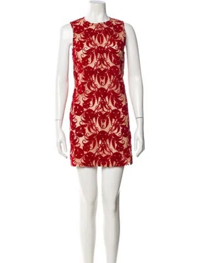 Pre-owned Ann Demeulemeester 2010's Mini Dress In Red