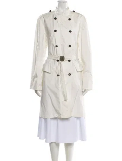 Pre-owned Ann Demeulemeester 2010's Trench Coat In White