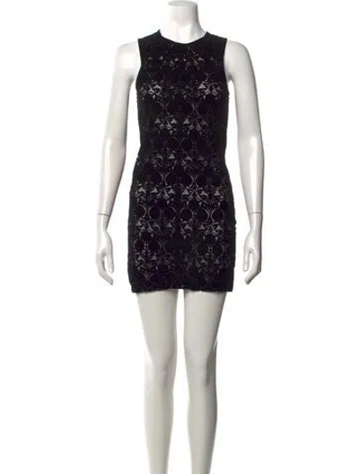 Pre-owned Ann Demeulemeester 2014 Mini Dress In Black