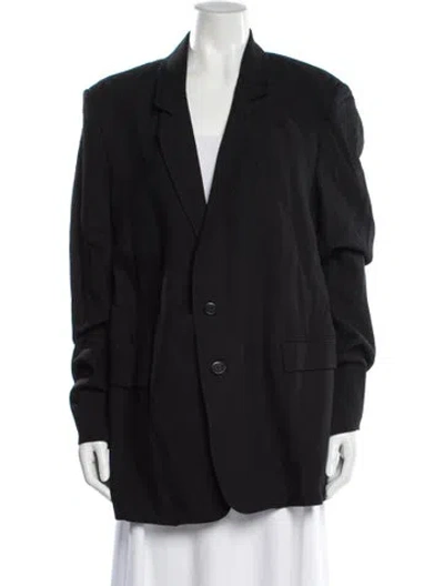 Pre-owned Ann Demeulemeester 2022 Blazer In Black