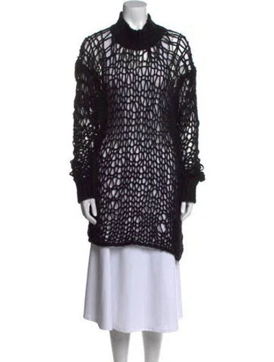 Pre-owned Ann Demeulemeester 2022 Virgin Wool Sweater W/ Tags In Black