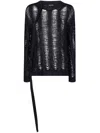 Ann Demeulemeester Woman Black Knitwear In Black  