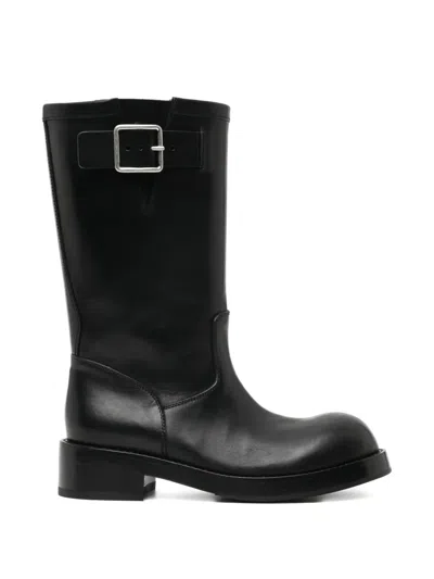 Ann Demeulemeester 45mm Neldor Engineer Boots In Black