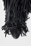 Ann Demeulemeester Aala Soft Fringe Boots In Multi
