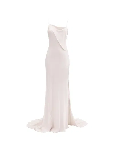 Ann Demeulemeester Aaricia Asymmetric Dress In White