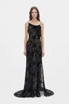 Ann Demeulemeester Aaricia Long Bias Slip Dress In Black