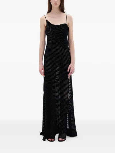 Ann Demeulemeester Aaricia Slip Dress In Black