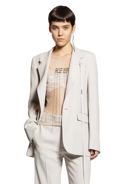 Ann Demeulemeester Abelina Bra In Washed Satin Silk And Tulle