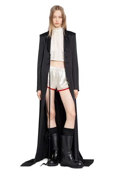 Ann Demeulemeester Abke X-long Open Front Coat In Black