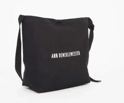 Ann Demeulemeester Ad Medium Shoulder Bag With Adjustable Strap Heavy In Black