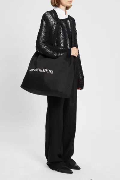 Ann Demeulemeester Ad Large Shoulder Bag In Black