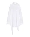 Ann Demeulemeester Adjustable-straps Poplin Shirt In White