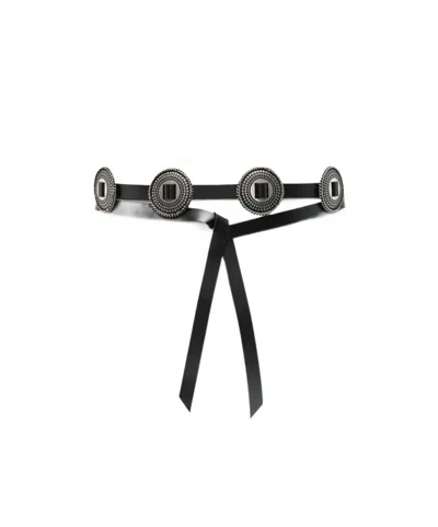 Ann Demeulemeester Adjustable Waist Belt In Black