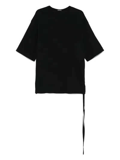 ANN DEMEULEMEESTER ANN DEMEULEMEESTER AGA HIGH COMFORT FIT T SHIRT WITH "SS25 THE DIALOGUE OF ANOTHER DAY" PRINT