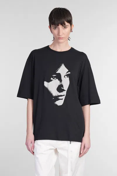 Ann Demeulemeester Aga ''sunset Bleeding'' High-comfort T-shirt In Black