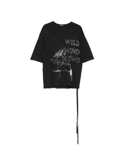 Ann Demeulemeester Aga T-shirt In Black