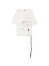 Ann Demeulemeester Printed T-shirt In White