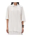 Ann Demeulemeester Agapi Jersey T-shirt In White