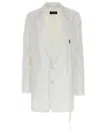 Ann Demeulemeester Lizzie Comfort Tailored Jacket In White
