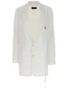 Ann Demeulemeester Lizzie Comfort Tailored Jacket In White