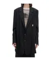 Ann Demeulemeester Agnes High Comfort Tailored Blazer In Black