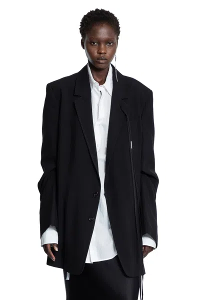 Ann Demeulemeester Agnes High Comfot Tailored Blazer In Black