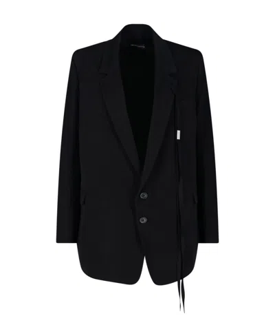 Ann Demeulemeester Agnes Single-breasted Suit Jacket In Black