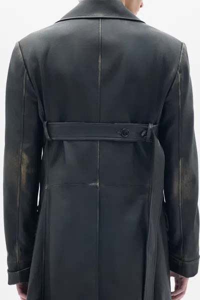 Ann Demeulemeester Ailo X-long Belted Coat In Multi