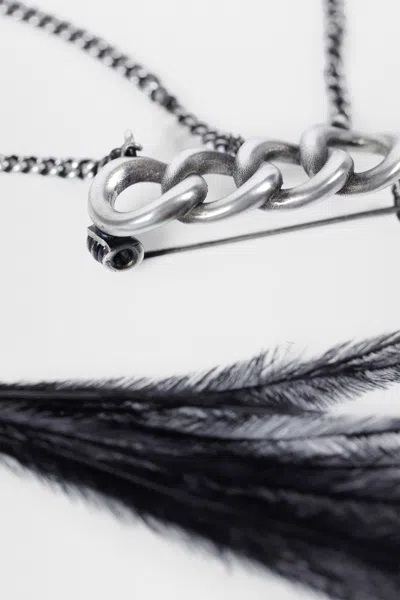 Ann Demeulemeester Akke Brooch In Gold