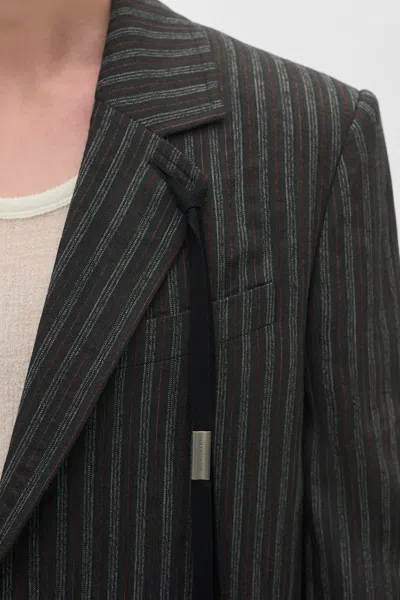 Ann Demeulemeester Aksel Straight Tailored Jacket In Multi