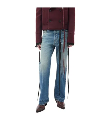 Ann Demeulemeester Alarik Flared Jeans In Blue
