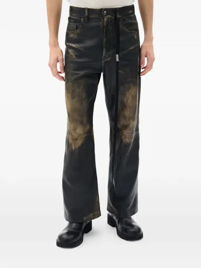 Ann Demeulemeester Alarik Flared Trousers In Black