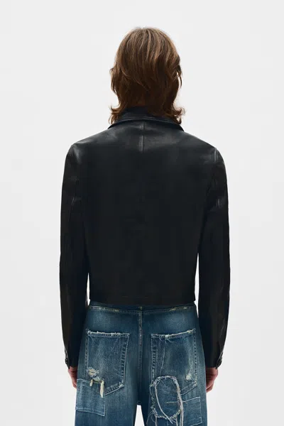 Ann Demeulemeester Albin Cropped Double Breasted Blouson In Multicolor