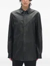 Ann Demeulemeester Albin Leather Jacket In Black