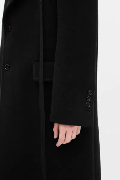 Ann Demeulemeester Aldina High Comfort Pick Lapel Coat In Black