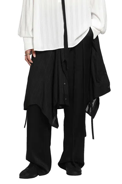 Ann Demeulemeester Aldrik Shirt Apron In Black