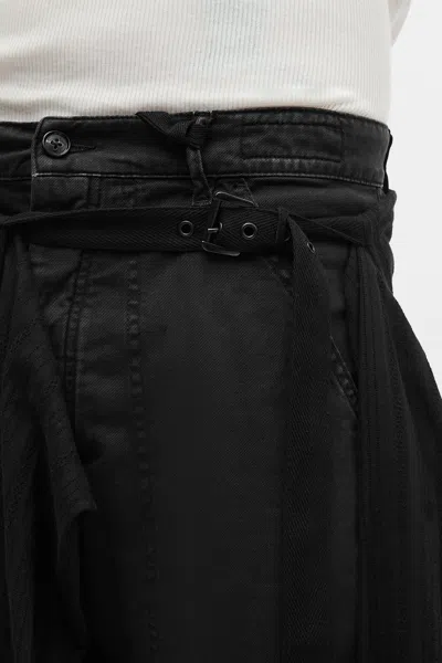 Ann Demeulemeester Aldrik Shirt Apron In Black
